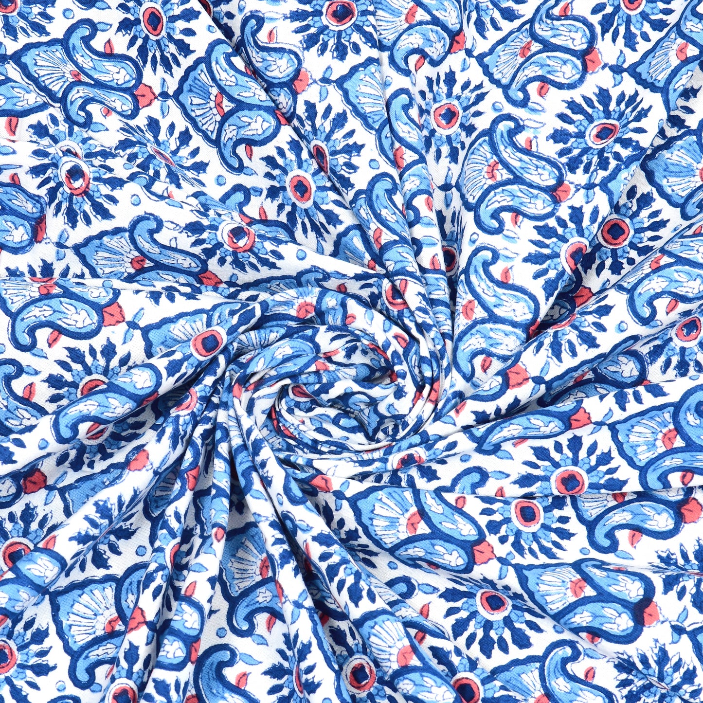 Bed Sheet -  Blue Medallion