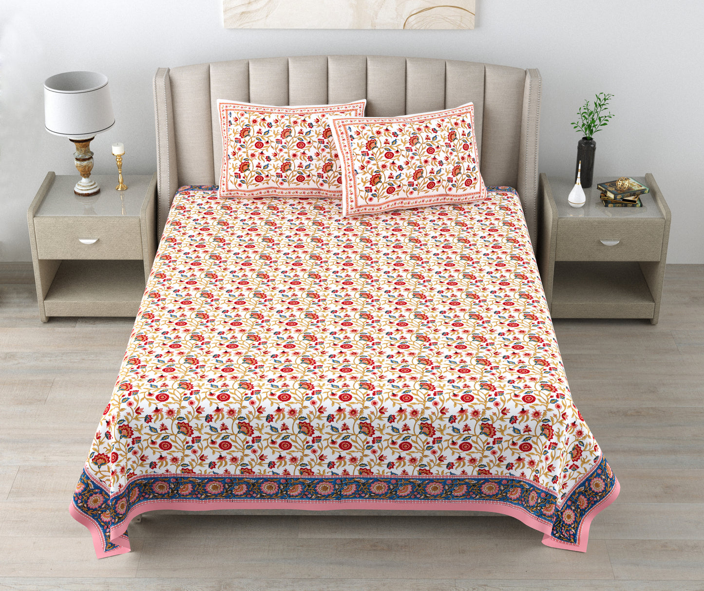 Bed Sheet - Royale Red