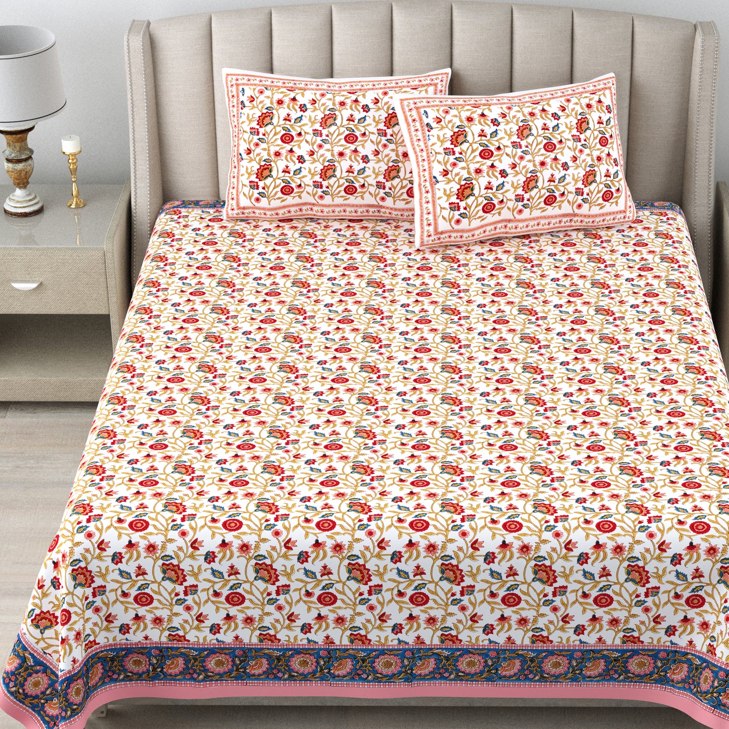 Bed Sheet - Royale Red