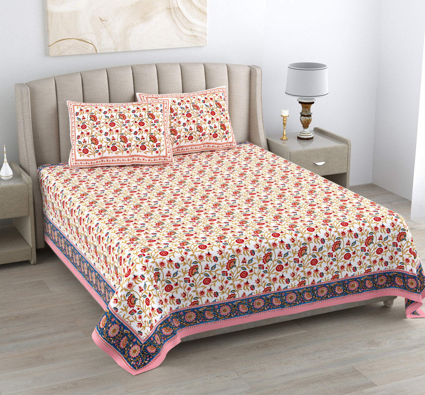 Bed Sheet - Royale Red