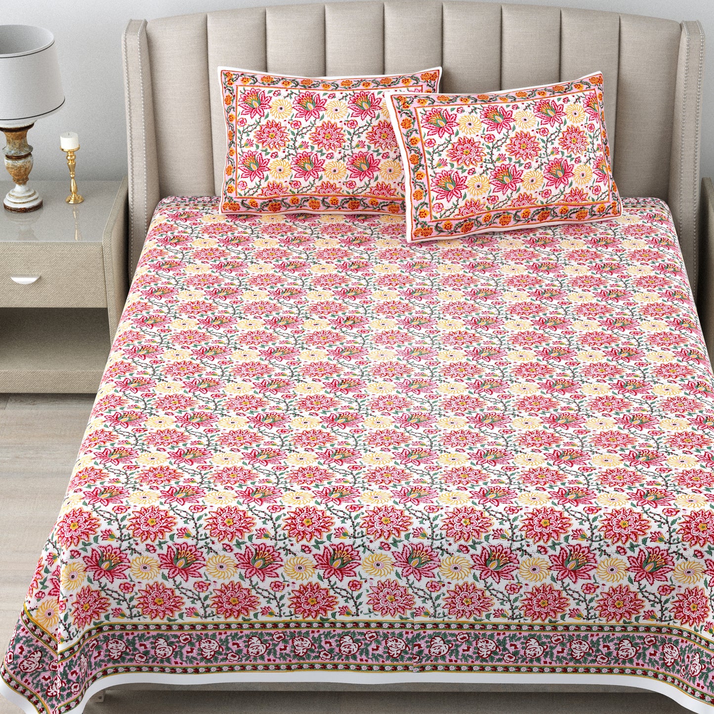 Bed Sheet - Pink Blossom