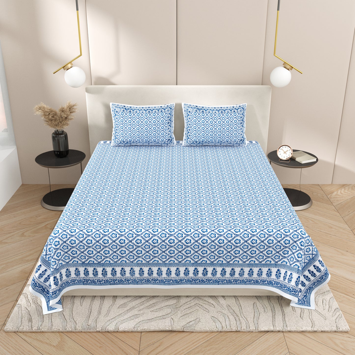 Bed Sheet - Silver Waves