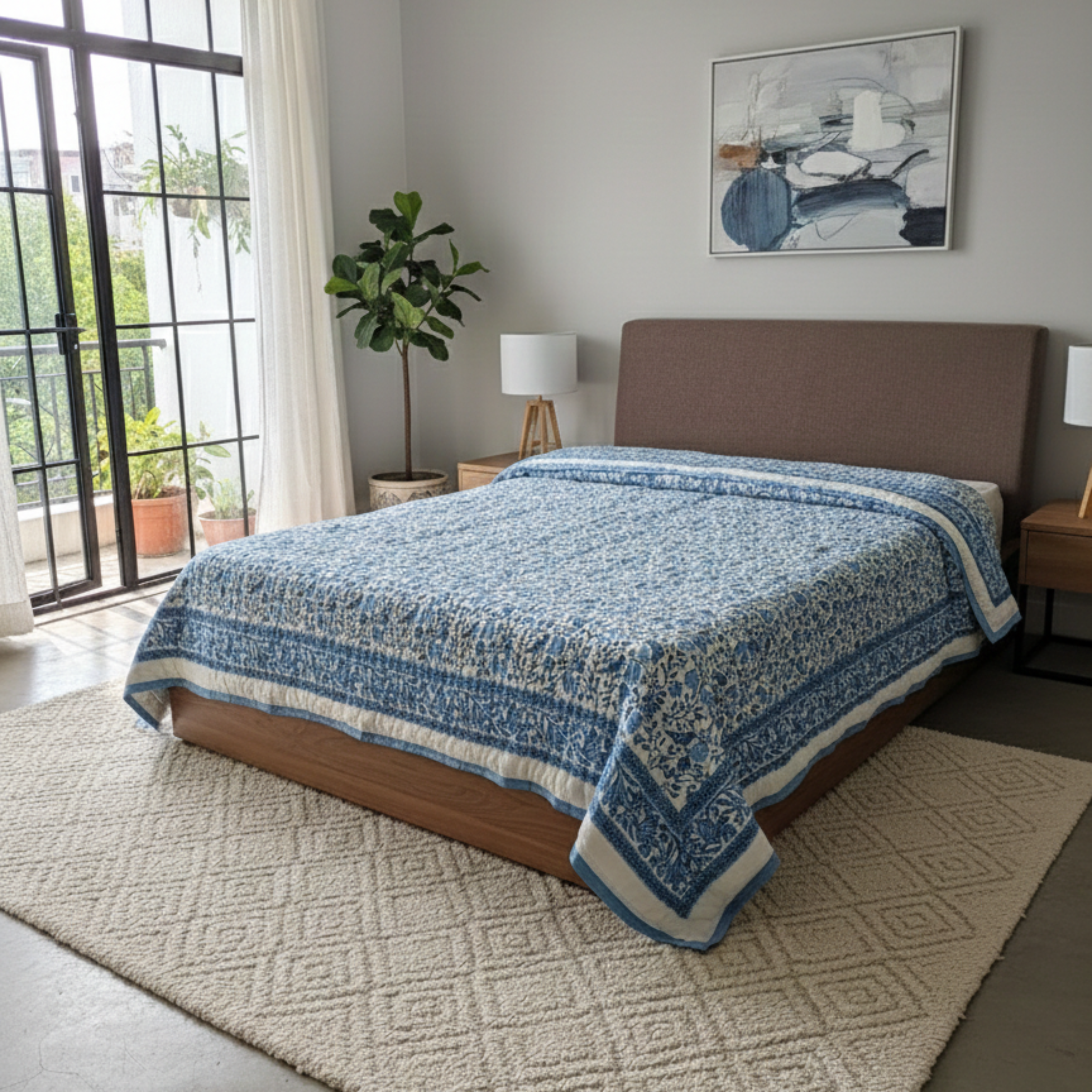 Quilt- Royale Blue Bird