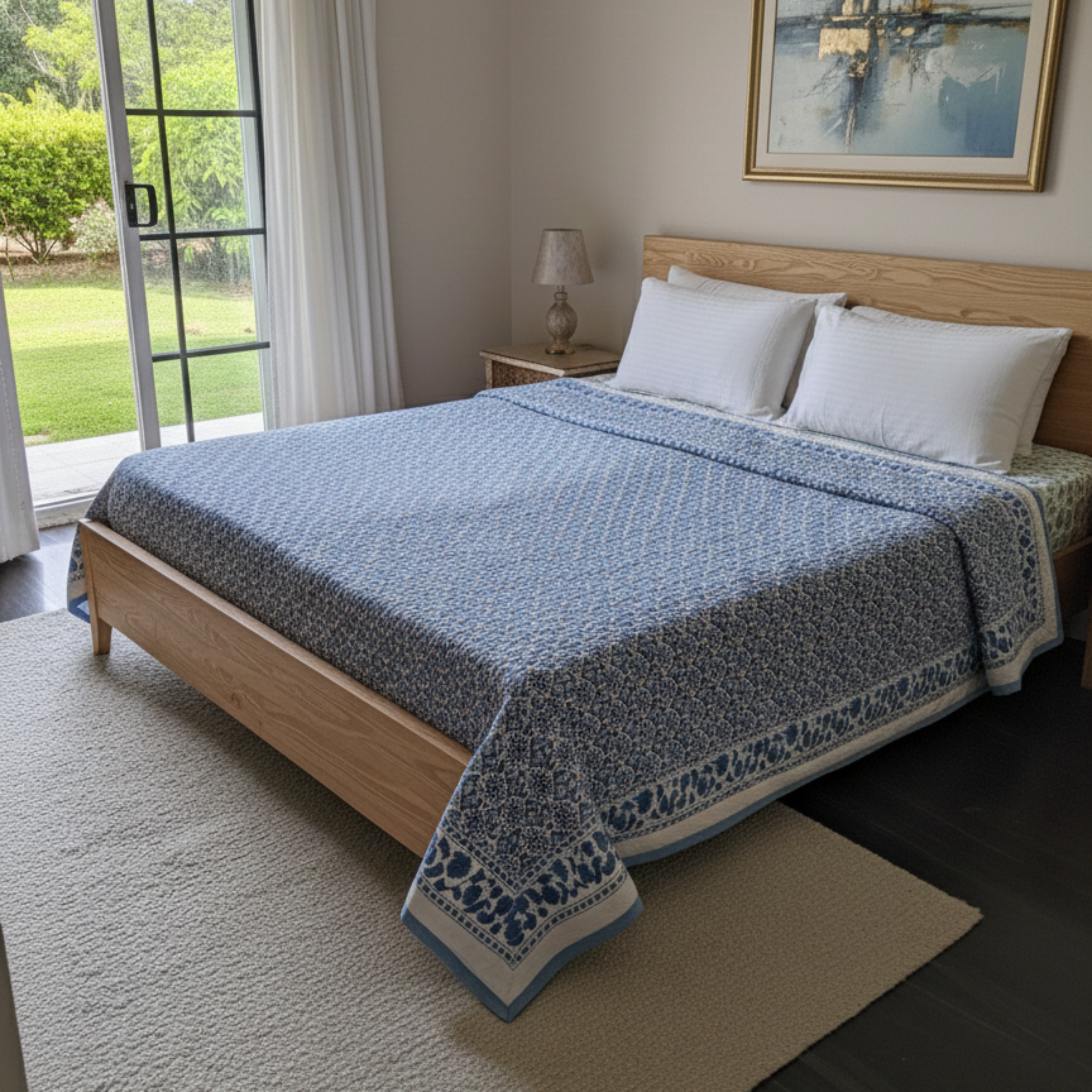 Quilt- Blue Pearl