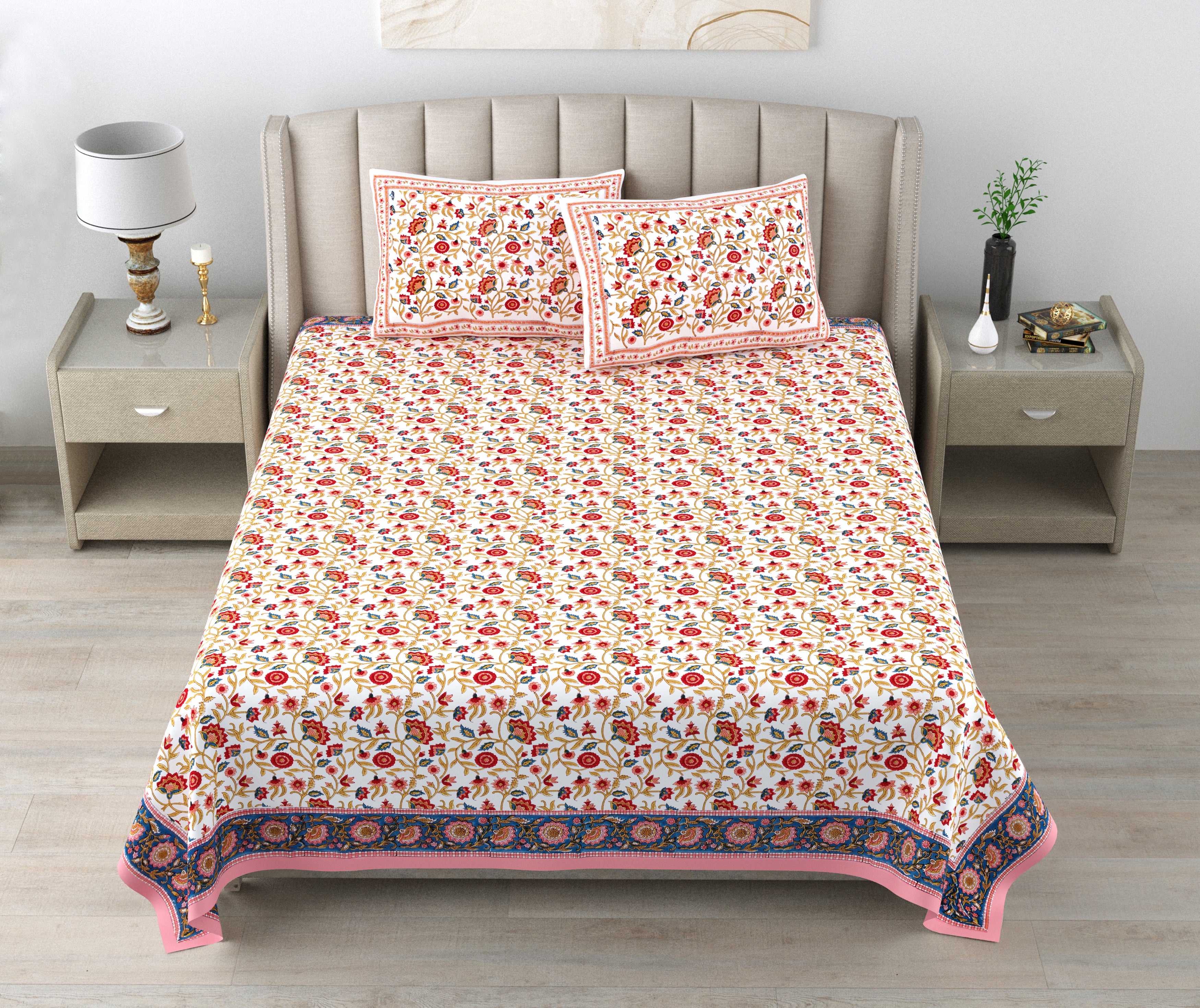 Bed Sheet - Royale Red